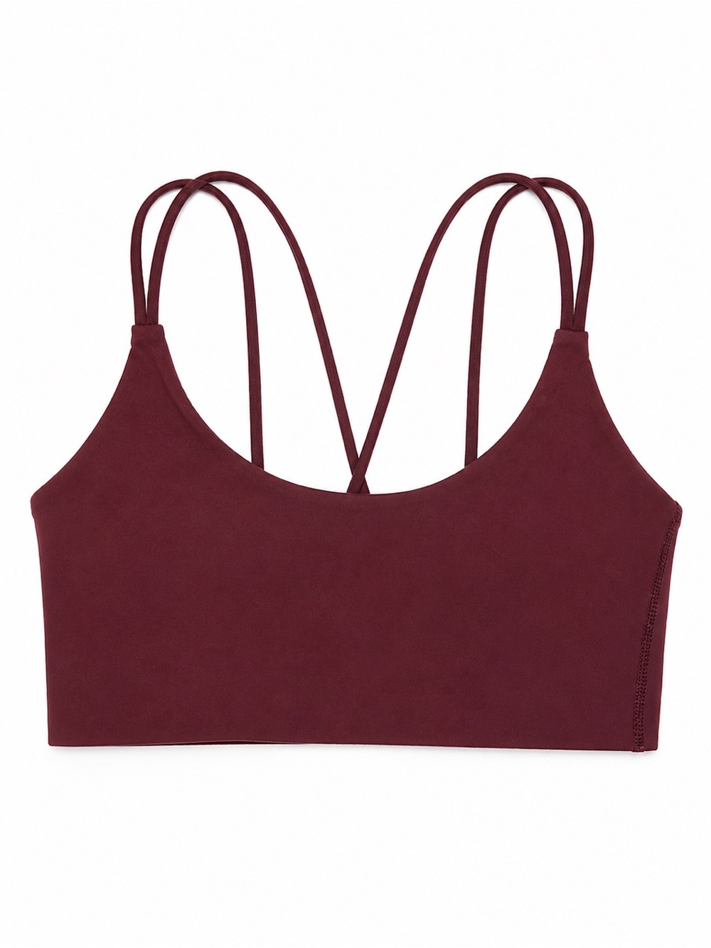Aritzia Double-Strap Bralette - Burgundy